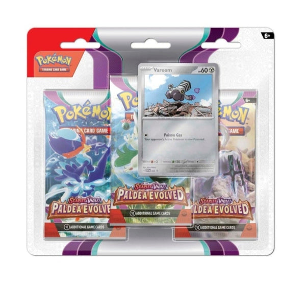 Pokémon TCG - Scarlet & Violet - Paldea Evolved - 3 Pack Blister - Varoom 2023 - 1