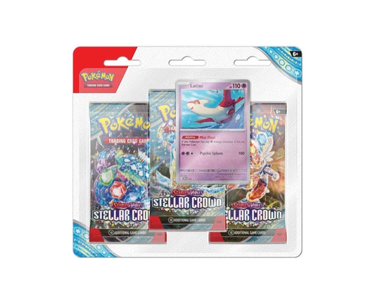 Pokémon TCG - Scarlet & Violet - Stellarkrone - Three Pack Blister - Latias 2024