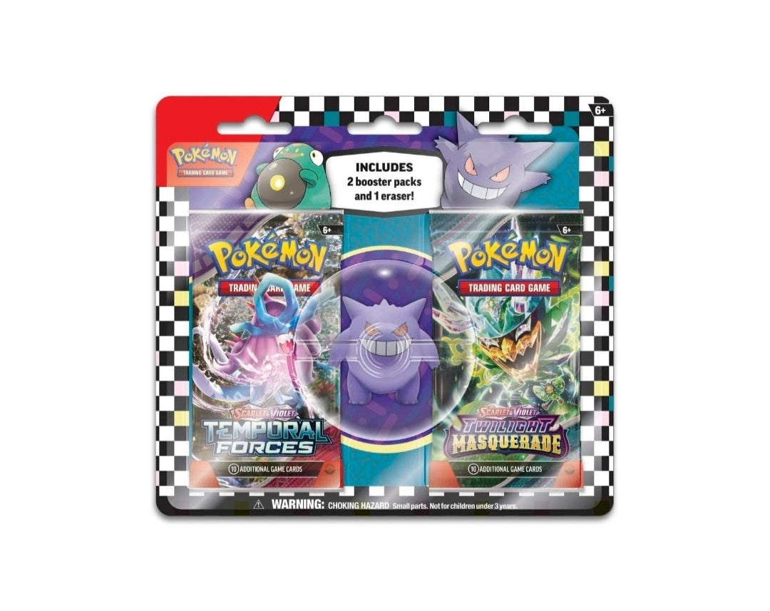 Pokémon TCG - Scarlet & Violet - 2 Pack Blister - Gengar Eraser 2024