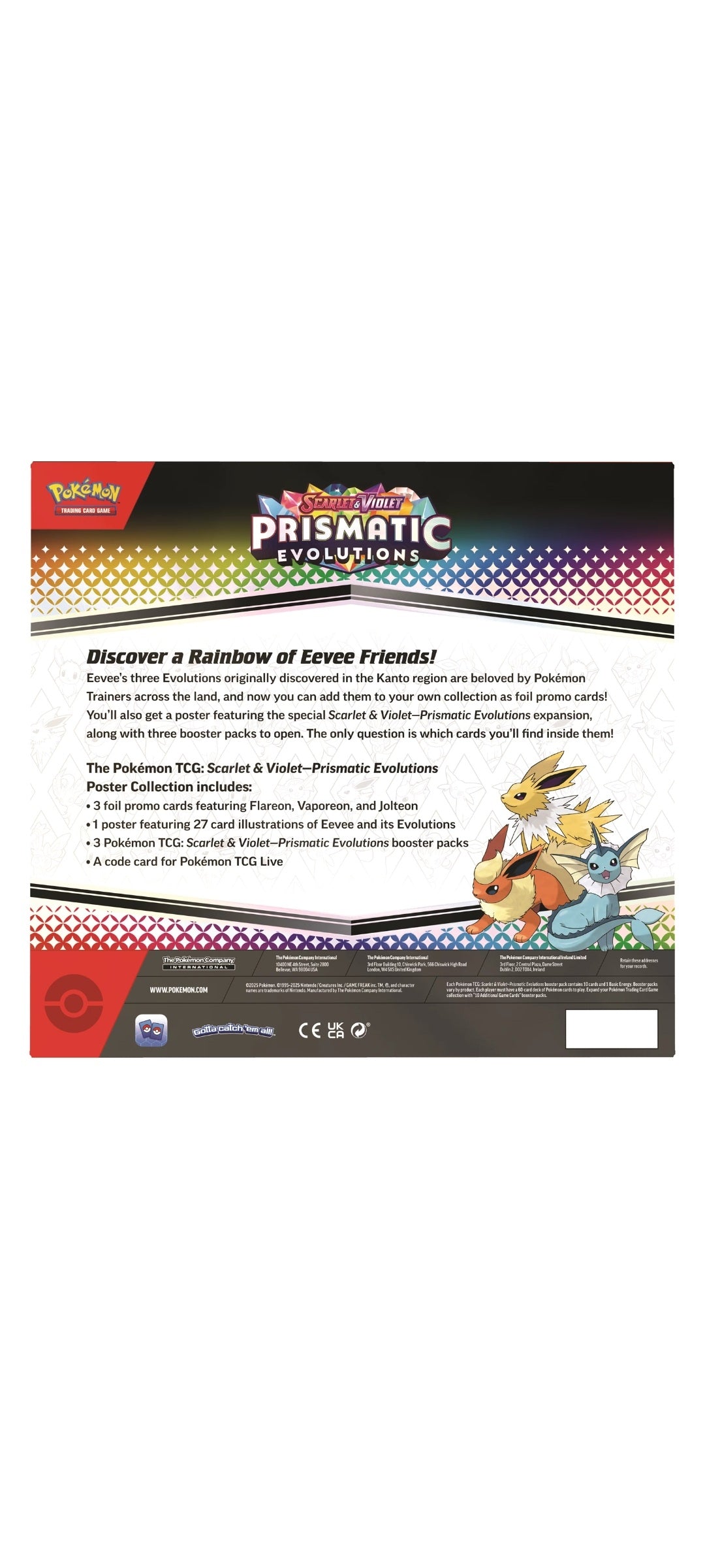 Pokémon TCG - Scarlet & Violet - Prismatic Evolutions - Poster-Collection 2025 - 5