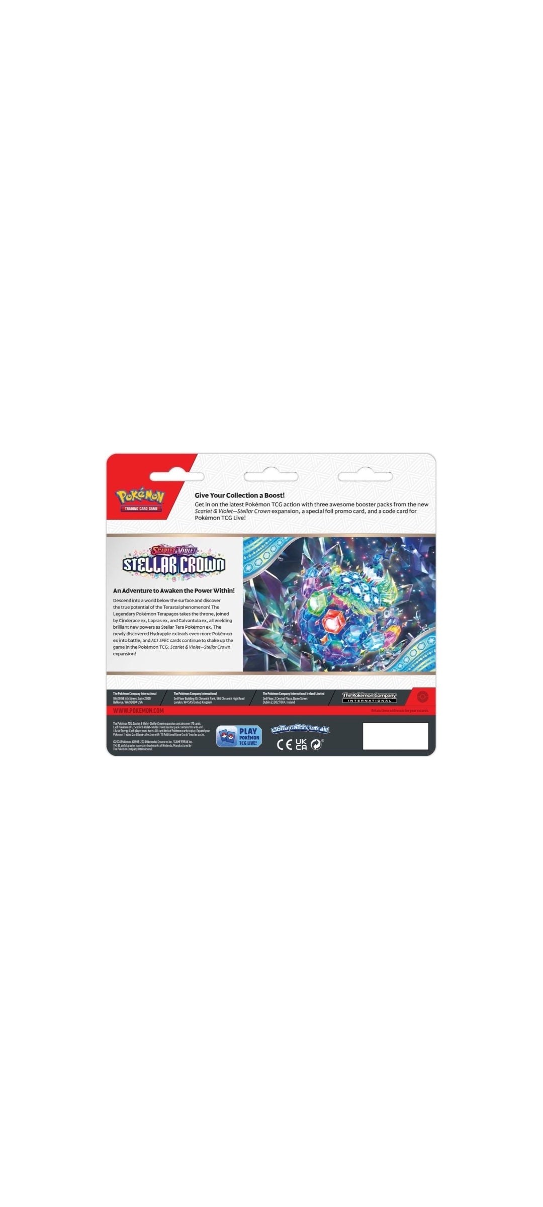 Pokémon TCG - Scarlet & Violet - Stellarkrone - Three Pack Blister - Tinkaton 2024 - 3