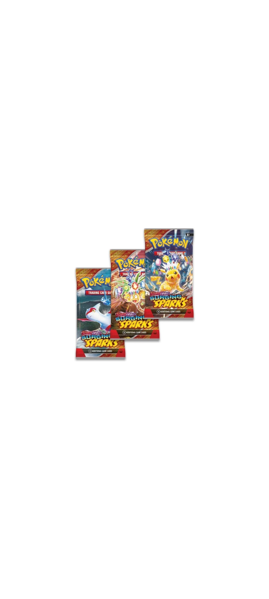 Pokemon TCG - Scarlet & Violet - Surging Sparks - Three Pack Blister - Englisch 2024 - 1
