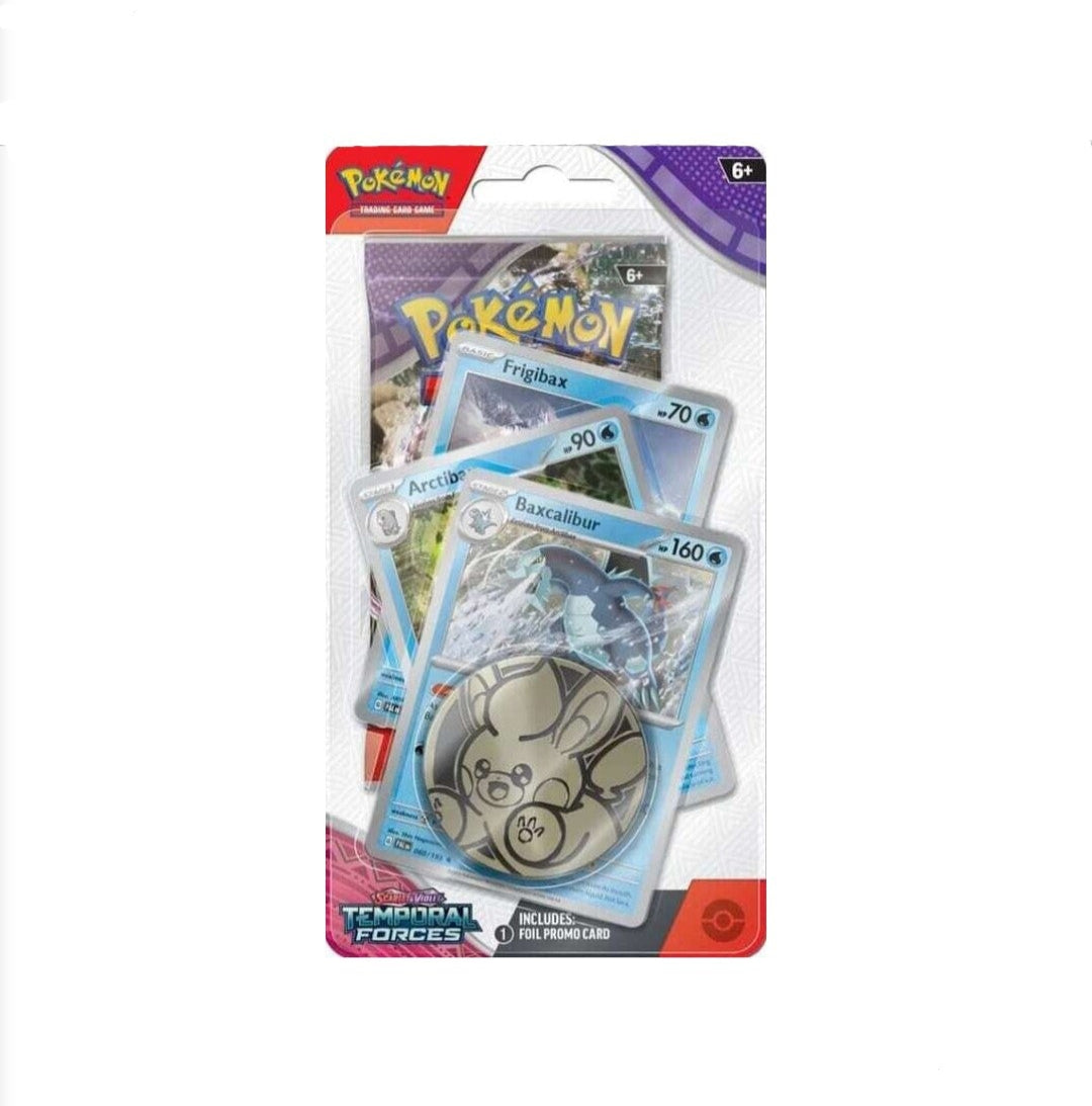 Pokémon TCG - Scarlet & Violet - Temporal Forces - Premium Checklane Blister -  Baxcalibur 2024