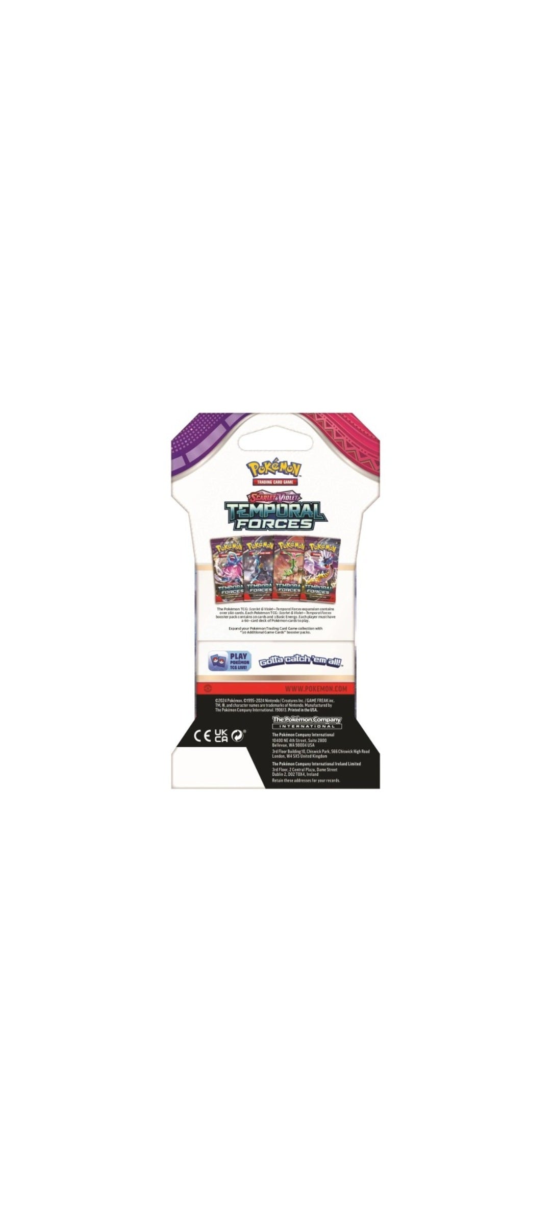 Pokémon TCG - Scarlet & Violet - Temporal Forces -  Sleeved Booster 2024 - 6
