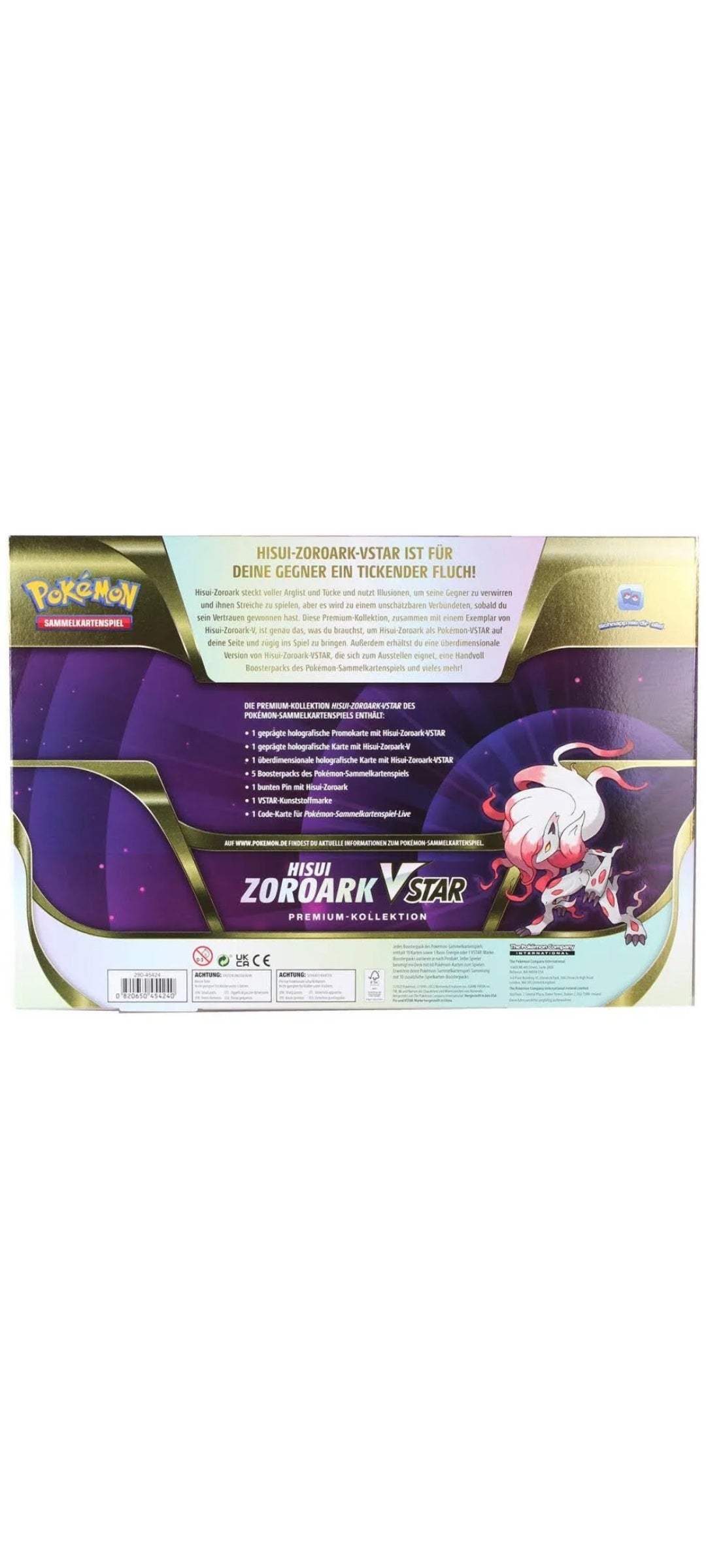 Pokémon TCG - Sword & Shield - Hisui Zoroark VSTAR - Premium Kollektion 2022 - 3
