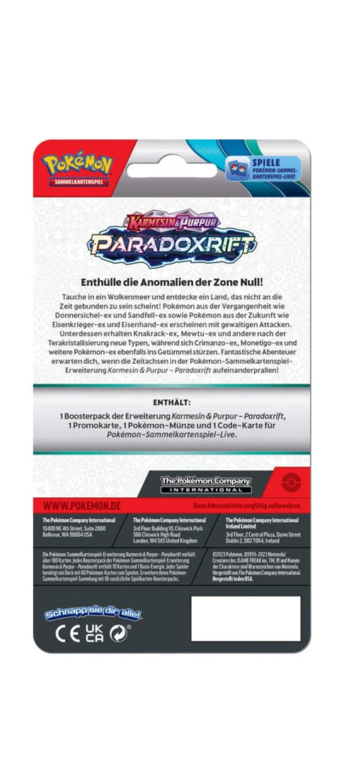 Pokémon TCG - Scarlet & Violet - Paradox Rift - Checklane Blister Tannza / Fatalitee 2023 - 2