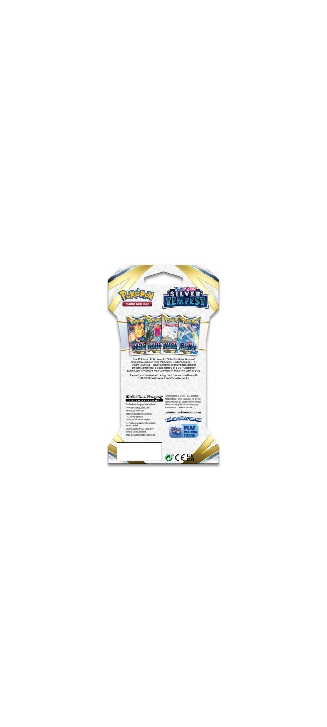 Pokémon TCG - Sword & Shield - Sleeved Booster - Silver Tempest 2022 - 6
