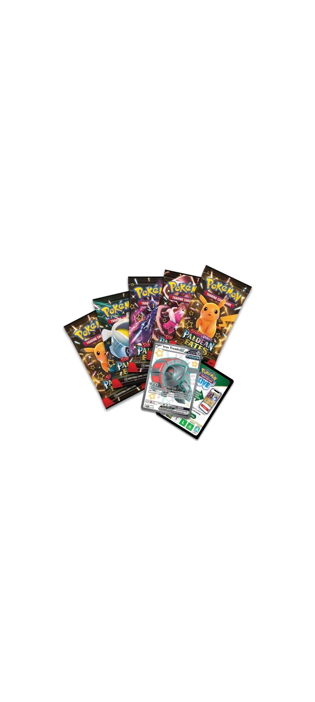 Pokémon TCG - Scarlet & Violet - Paldean Fates 5 Booster Tin - Iron Treads ex 2024 - 2