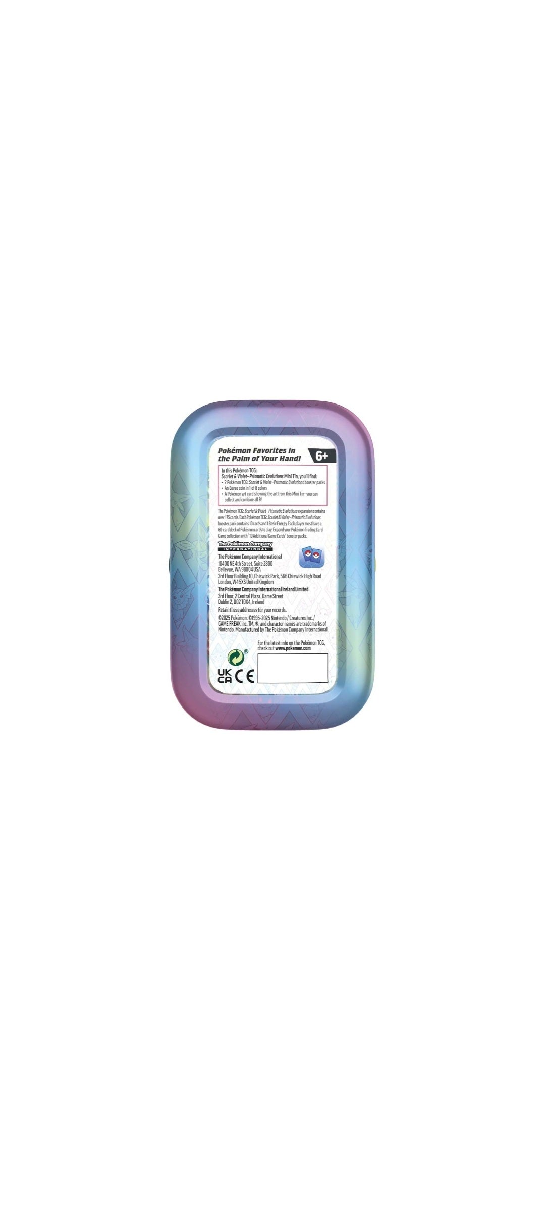 Pokémon TCG - Scarlet & Violet - Prismatic Evolutions Mini Tins 2024 - 4