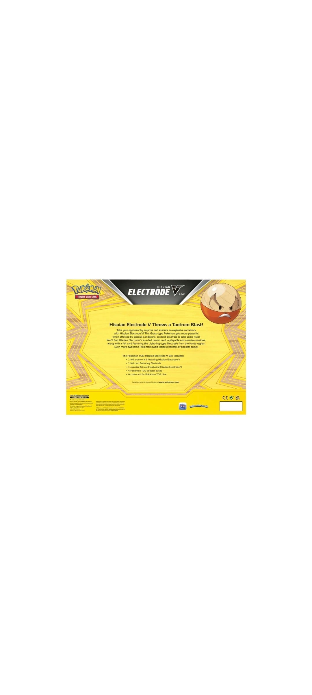 Pokémon TCG - Sword & Shield - Hisiuan Electrode V Box 2022 - 4