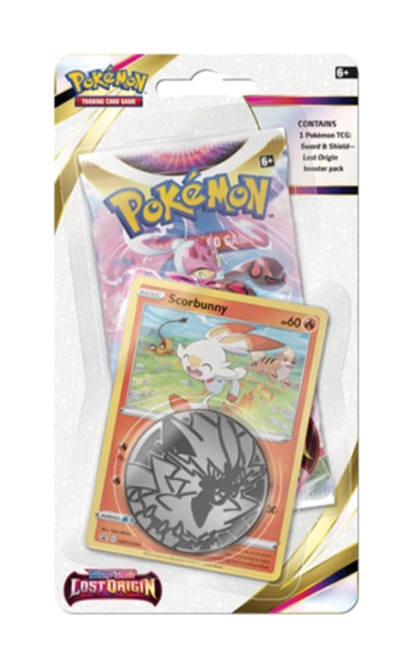 Pokémon TCG - Sword & Shield - Lost Origin - Checklane Blister - Scorbunny 2022