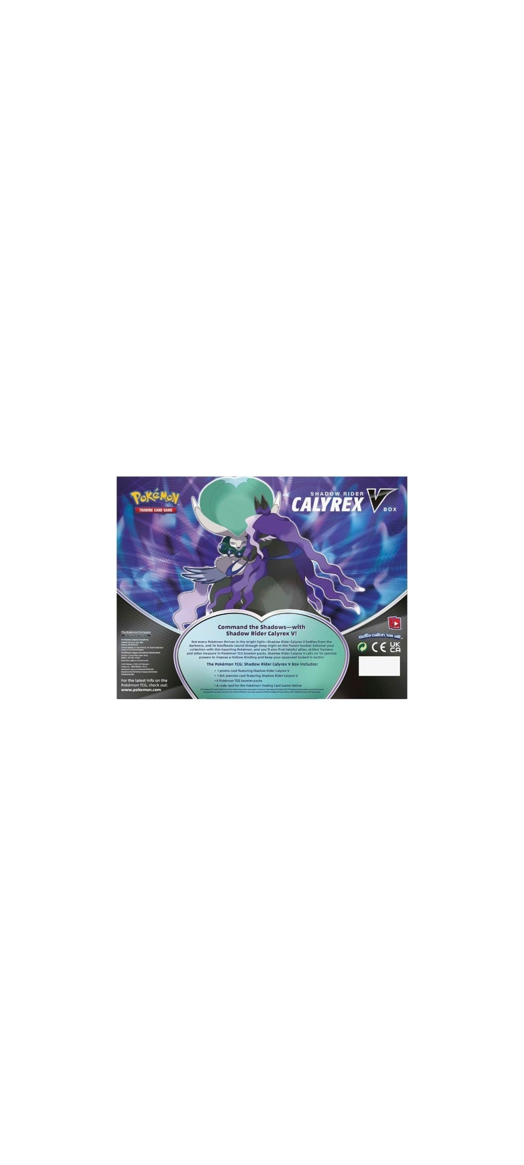 Pokémon TCG - Sword & Shield - Shadow Rider - Calyrex V Box 2021 - 4