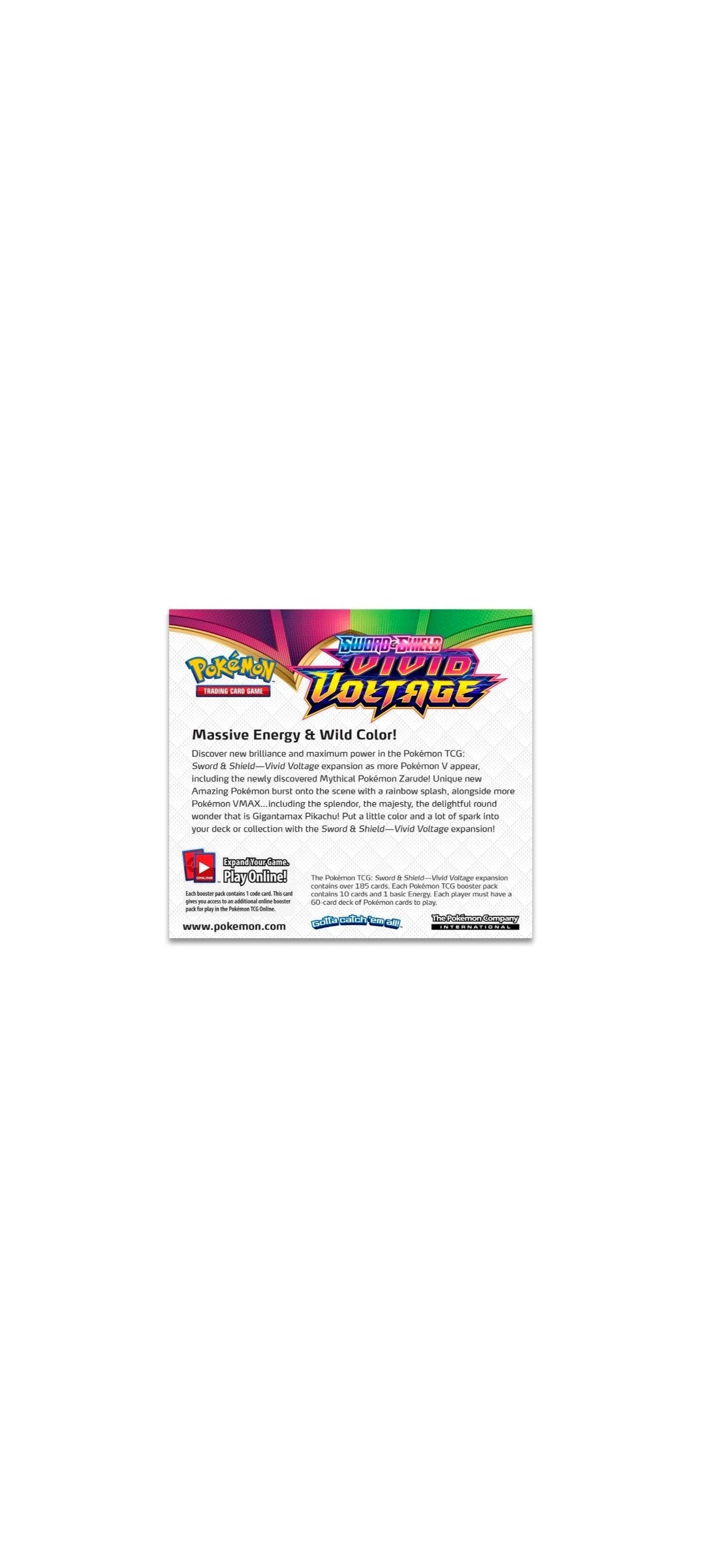Pokémon TCG - Sword & Shield - Vivid Voltage - Booster Pack 2020 - 6