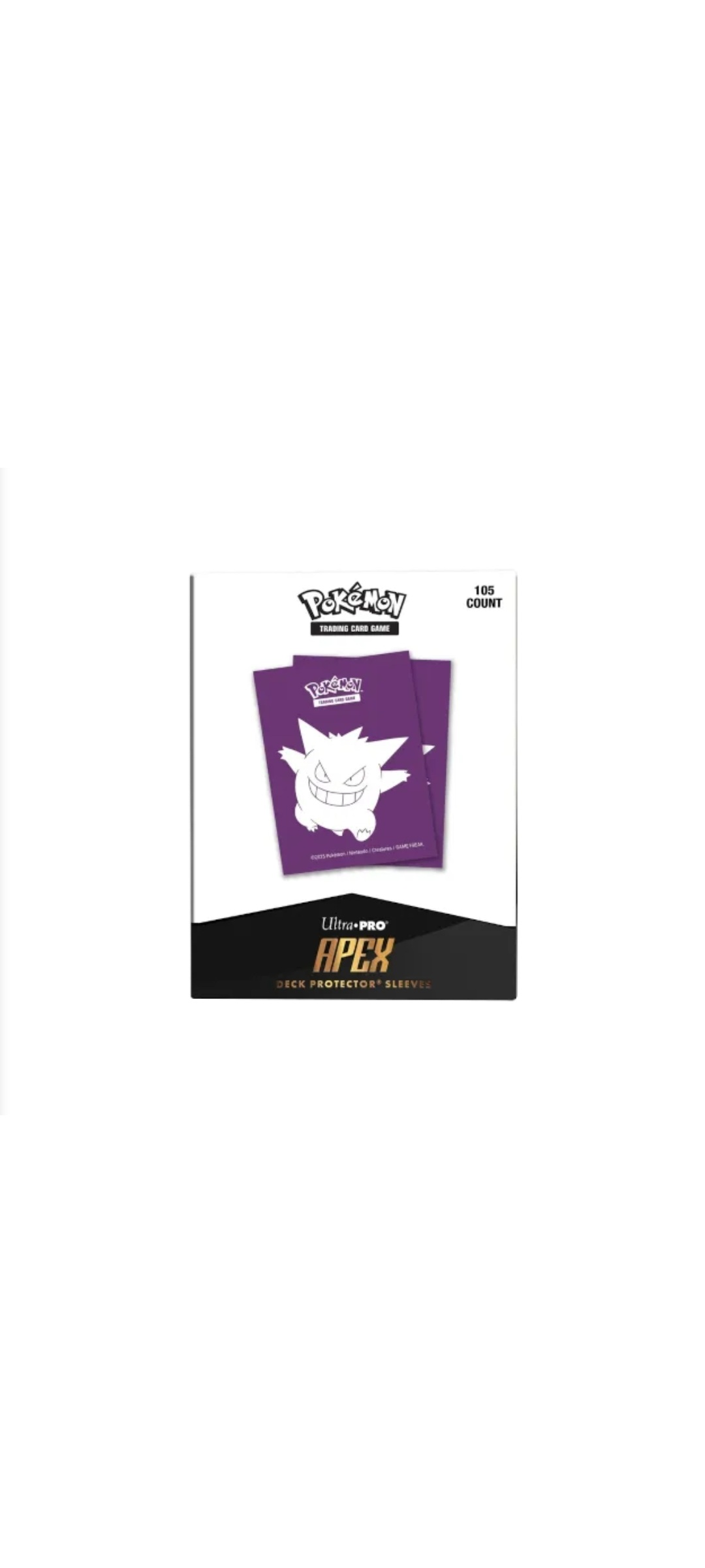 Ultra Pro - Gengar Elite 105ct Apex Deck Protector Sleeves Rubinrot 2025 - 1