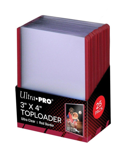 Ultra Pro - 3"x4" - Top Loader - 25 Stueck - Red Border 2016