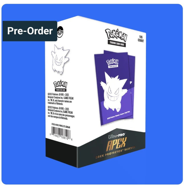 Ultra Pro - Gengar Elite 105ct Apex Deck Protector Sleeves - 1