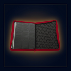 Charizard 9-Pocket Zippered PRO-Binder – Innenansicht im Cardini-Stil