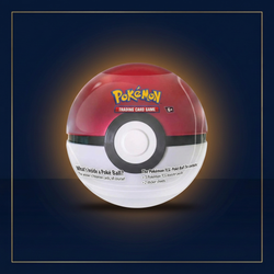 Pokéball Tin – bearbeitete Navy-Gold-Ansicht mit englischer Referenzbeschriftung