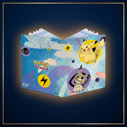 Ultra Pro 9-Pocket Portfolio Pikachu und Mimikyu – Cardini Navy-Gold