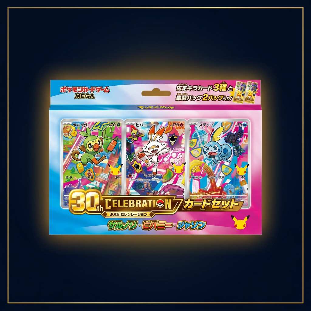 30th Celebration Card Set Japanisch – Galar, bearbeitete Verpackungsansicht