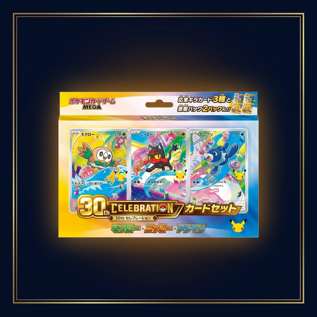 30th Celebration Card Set Japanisch – Alola, bearbeitete Verpackungsansicht