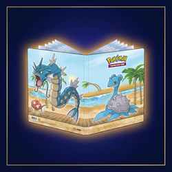 Ultra Pro Seaside 9-Pocket Portfolio – Lapras, Garados und Karpador im Cardini-Stil