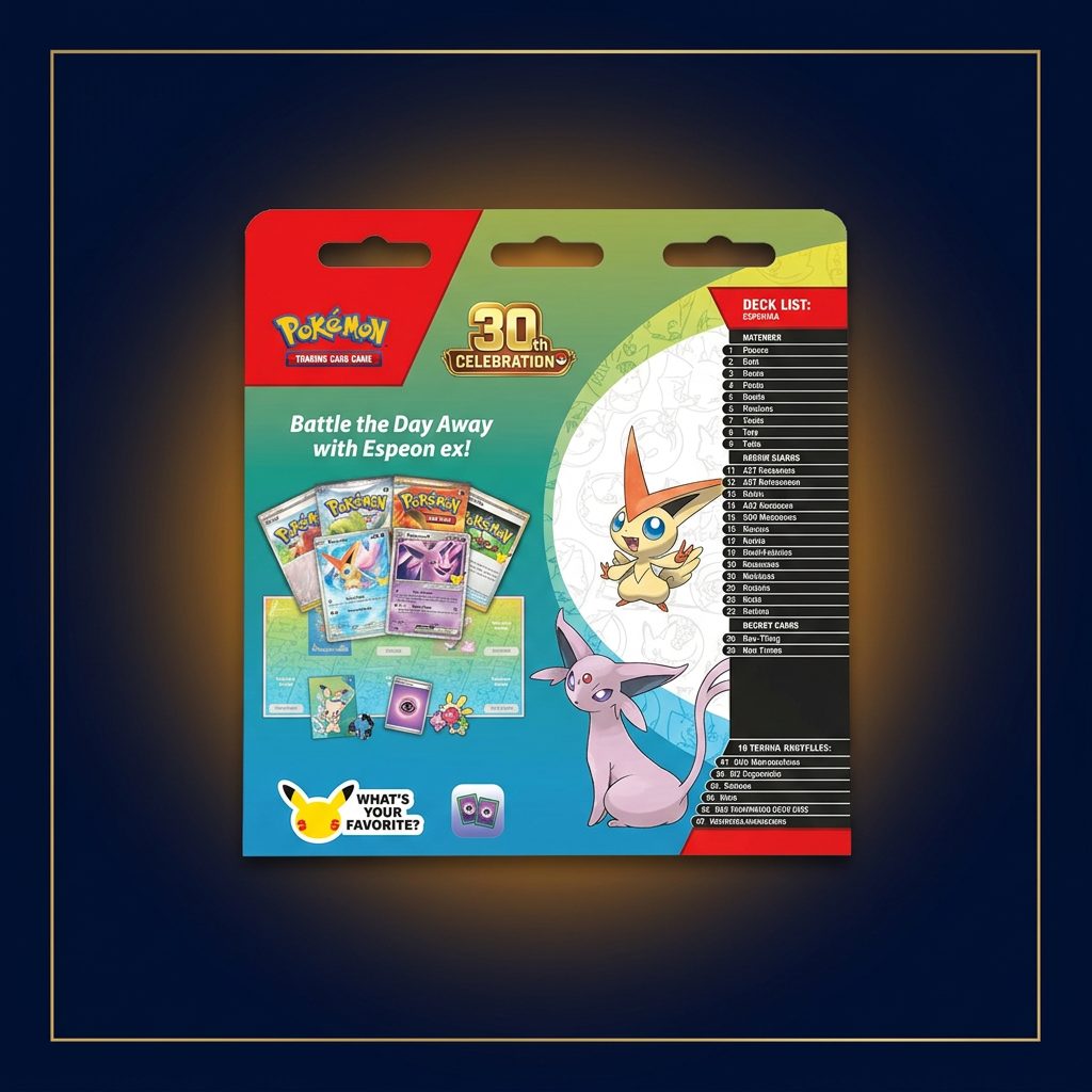 30th Celebration Espeon ex Battle Deck – Rückseite