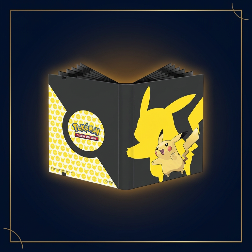 Ultra Pro Pikachu 9-Pocket PRO-Binder – Coveransicht im Cardini-Stil