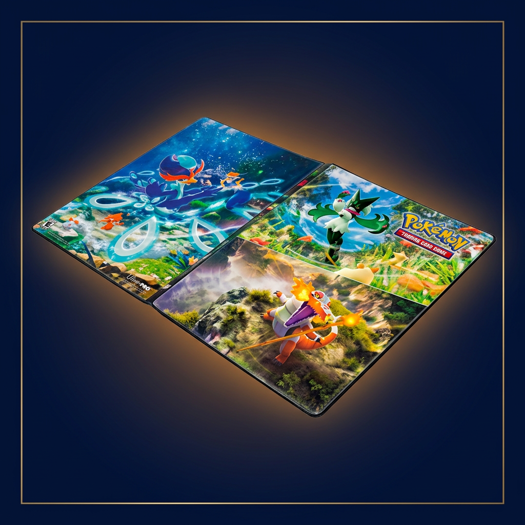 Paldea Evolved Portfolio – flach aufgeklappt