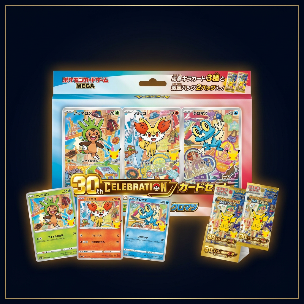 30th Celebration Card Set Japanisch – Kalos, bearbeitete Verpackungsansicht