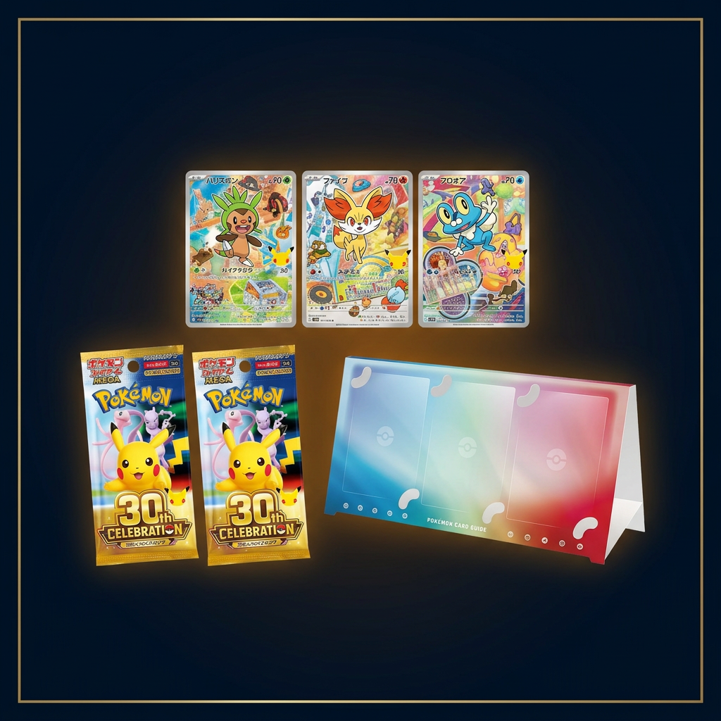 30th Celebration Card Set Japanisch – Kalos, bearbeitete Inhaltsansicht