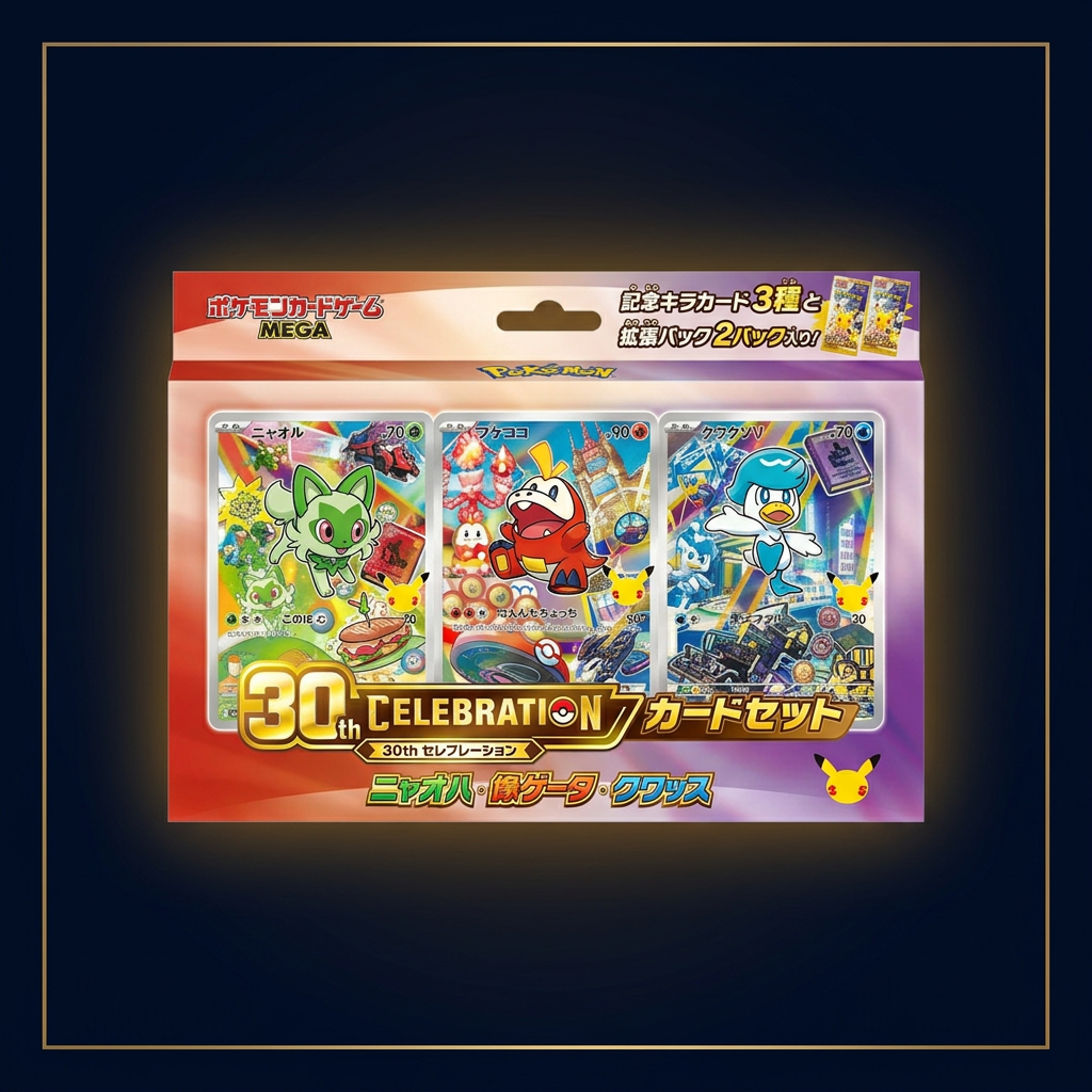 30th Celebration Card Set Japanisch – Paldea, bearbeitete Verpackungsansicht