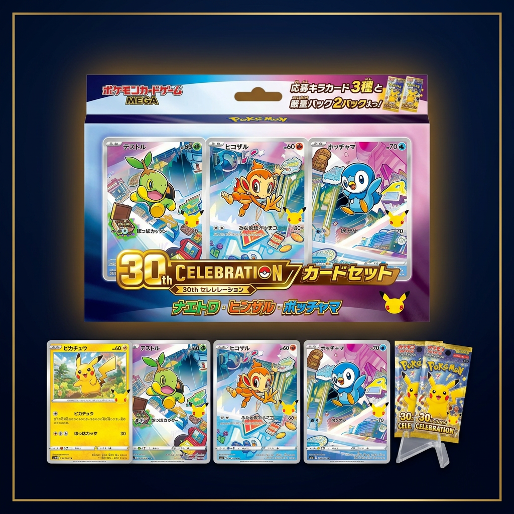 30th Celebration Card Set Japanisch – Sinnoh, bearbeitete Verpackungsansicht